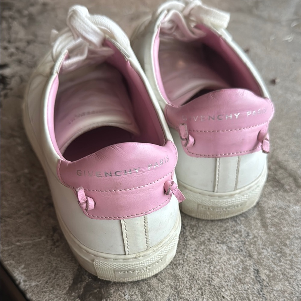 Givenchy White and Pink Sneakers